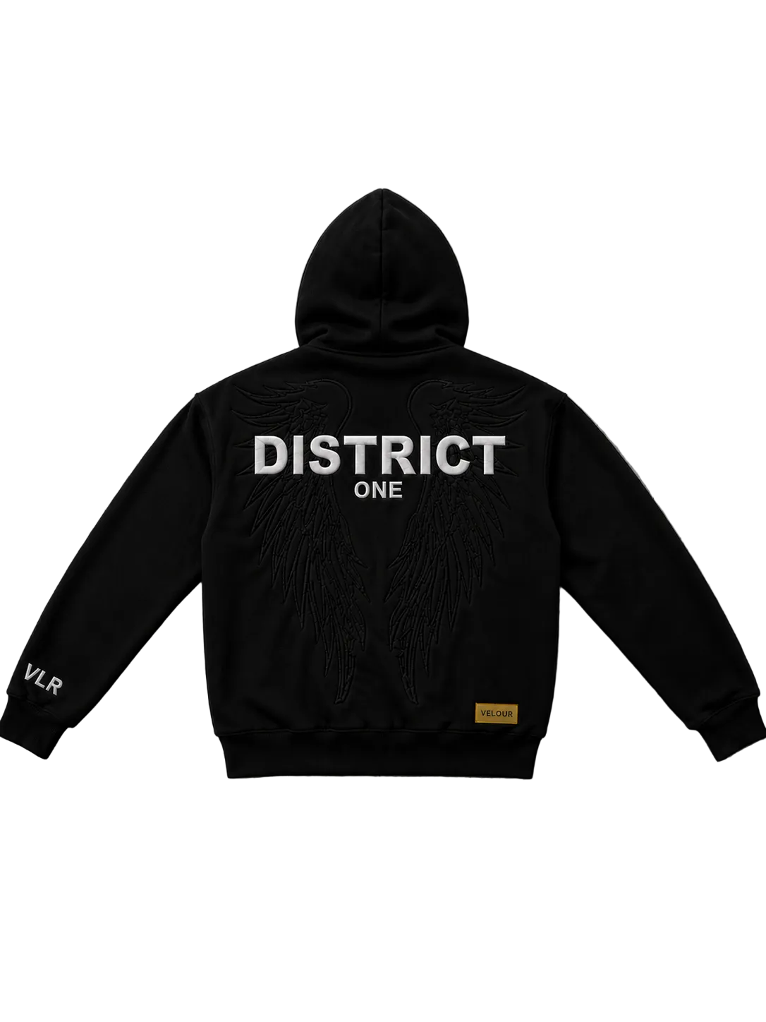 District 1 - Shadow Black Zipup Hoodie (PRESALE)